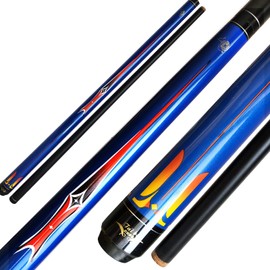 Tai ba cues 2-Piece Pool cue Stick, 13mm Tip, Short 48" Junior Kid cue, Hardwood Canadian Maple Professional Billiard Pool Cue Stick 18,19 Oz Pool Stick (Selectable)-Blue, Black, Green, Red