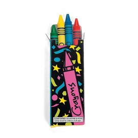 Bright Crayons - Basic School Supplies & Crayons(4 assorted crayons per box 2 dozen boxes per unit)