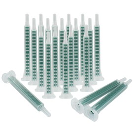 Moicstiy 20Pcs Epoxy Adhesive Mixing Nozzle Tip, Static Resin Mixer Adhesive Applicatior for 50ml(1:1 & 2:1 ratios,16 Element)