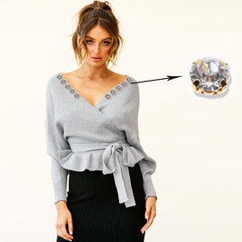 LICHLIN 500PCS 5MM Gold Sew On Rhinestones Trim Claw Rhinestones Shiny Crystal Stones Beads Sew On Rhinestone for Clothes (5mm 500pcs)