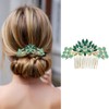 Set de 3 peinetas para cabello de mujer con cristales