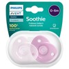 Avent Soothie Soother for Newborns (0-6 Months) Pink X 2