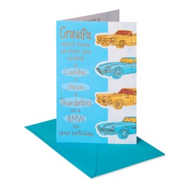 American Greetings Funny Birthday Card for Grandpa (Cars)