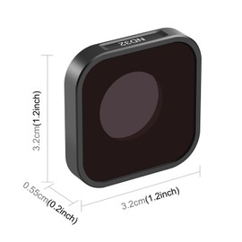 PULUZ ND32 Lens Filter Protector for GoPro Hero13 Hero 12 Hero11 Hero11 Mini HERO10 HERO9 Black:Neutral Density Lens Kit Aluminum Alloy and Optical Tempered Glass