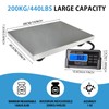 Large 440lbs Shipping Scale, 15"X 12" Platform Heavy Duty Stainless