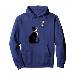 Tuxedo Cat Mouse T-Shirt Funny Cat Lover Gift Whimsical Pullover Hoodie