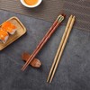 HuaLan Japanese Natural Wood Chopsticks Set, Reusable Classic Style Chopsticks