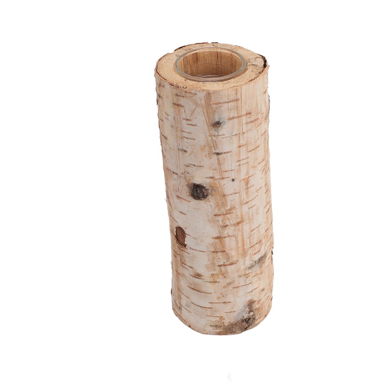 Birch Candle Holder Nordic Tealight Stand Wooden Table Decoration for