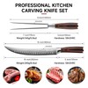 Sunnecko Butcher Knife,Razor Sharp Breaking Knife for Meat Cutting,High Carbon