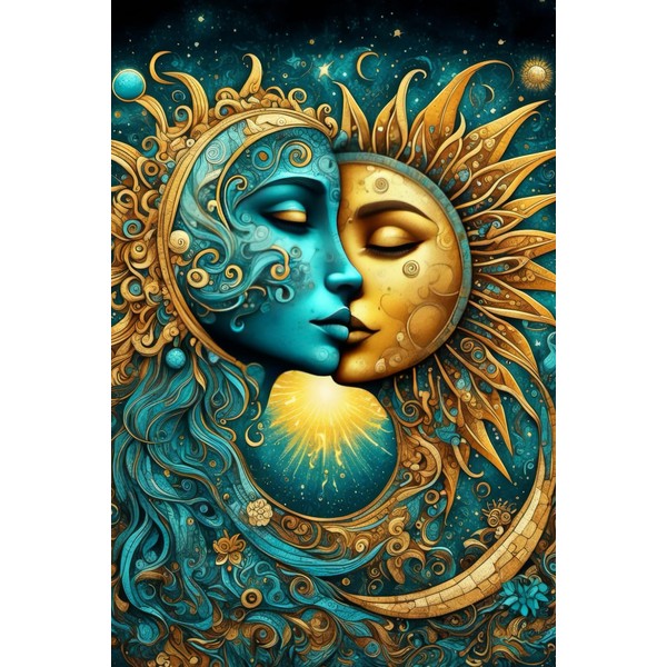 Sun and Moon Goddess Spiritual Energy Journal (Notebook, Diary): Blank