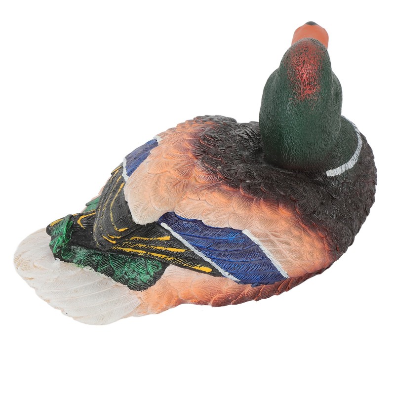 Simulation Water Floating Duck Sculpture Ornament Synthetic Resin Artware Fountain