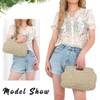 EVEOUT Straw Clutch for Women Summer Boho Raffia Beach Purse