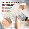 ZOMCHI 2 Pack Deep Exfoliating Glove with Dual Texture, Massage