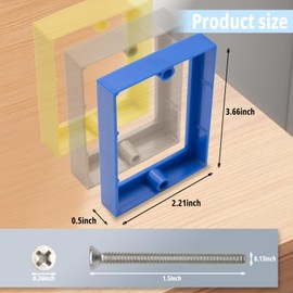 YQSIYU Single Gang Outlet Box Extender for Electrical Box, 1/2",Receptacle Extender for Home Improvement,Blue,1 Pack