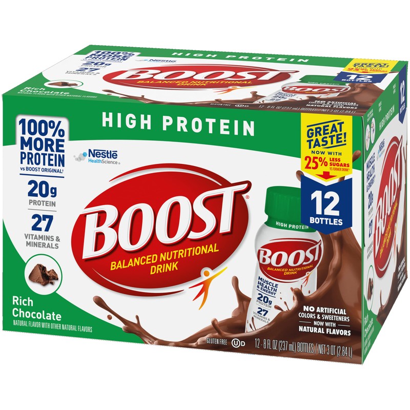 Boost High Protein Balanced Nutritional Drink, Rich Chocolate, Muscle Health