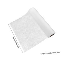 KONTONTY Double-Sided Fusible Fabric Stabilizer for Crafting White Non-Woven Interfacing for Sewing Quilting