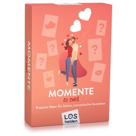 Spielehelden Moments for Two | Lot Box for Couples | Anniversary Gift for Him | Couples Gifts | 50 Small Tasks & Rituals for Everyday Couples | Secret Santa Gifts