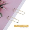 Kafei Gold Office Clips in Elegant Magnetic Marble Clip Holder,