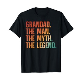 Grandad Art For Grandpa Grandfather From Grandkids Grandad T-Shirt