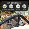 Holldoor Flat Soaker Hose 100 ft for Garden Beds (50ft