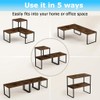 Aothia Wood Desktop Shelf for Top of Desk - 2-Tier