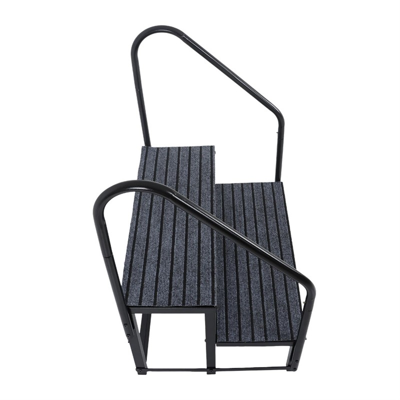 Silscvtt Steps Outdoor Stairs 2 Step RV Steps with 2