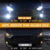 AuureLamp 9012 HIR2 Hi/Lo Beam LED Headlight Bulbs 6500K for