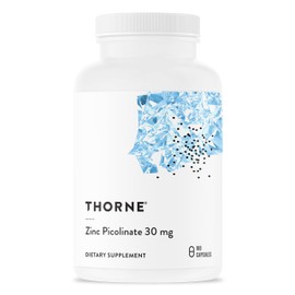THORNE THORNE Zinc Picolinate 30 mg - Well-Absorbed Zinc Supplement for Growth and Immune Function* - 180 Capsules