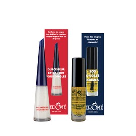 Herome Combi Pack End Extremely Damaged Nails Nail Care Nail Oil & Nail Hardener Extra Strong (Exit Damaged Nails & Nail Hardener Extra Strong) - 7 + 10 ml