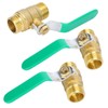 3Pcs Ball Valve Dual Male 1/2in Thread Switch Water Pipe