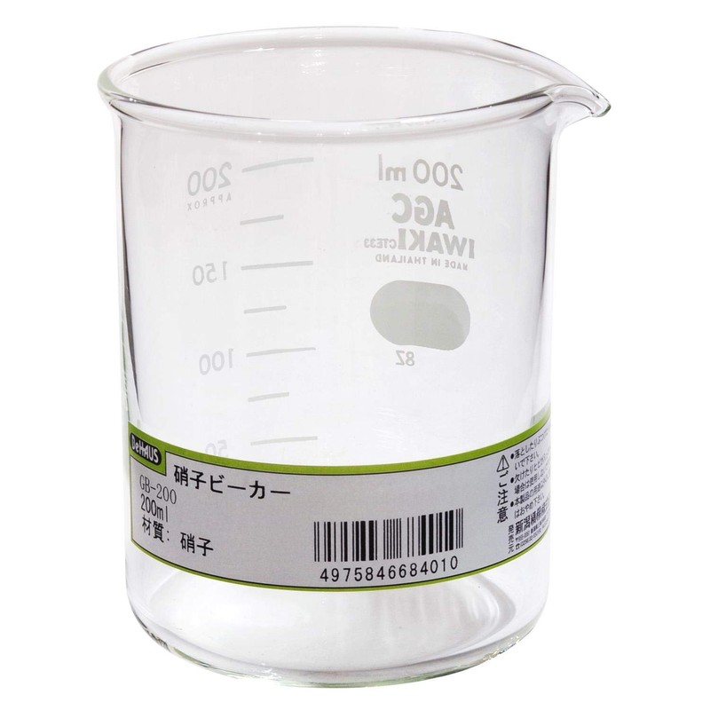 Niigata Seiki BeHAUS Glass Beaker 6.8 fl oz (200 ml)
