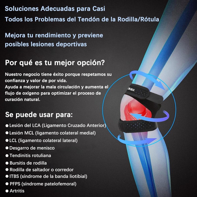 Lmkb 2 Piezas Rodilleras Deportivas para Proteger la Banda Rotuliana