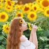 Sunflower Hair Clips for Women Sunflower Hair Accessories Yellow Thin