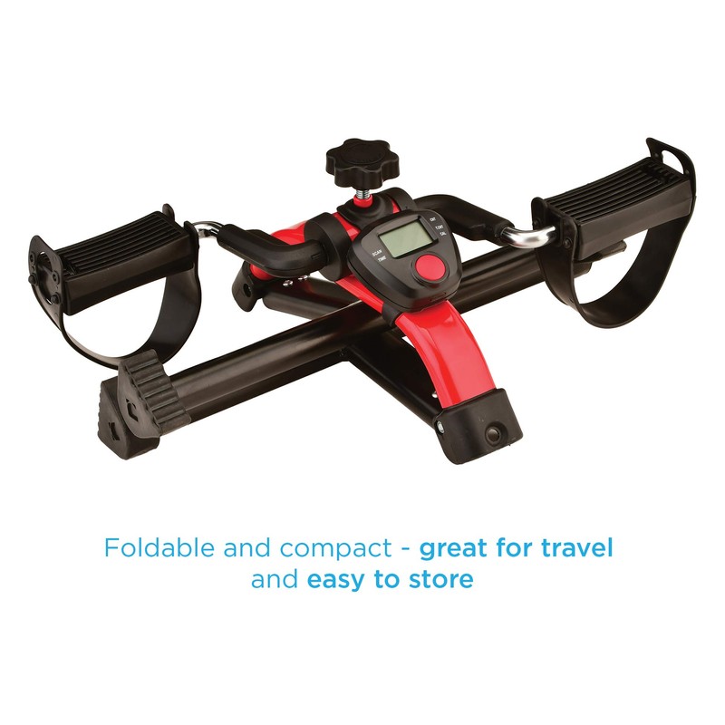 NOVA Medical Products Pedal Exerciser with Digital Display Tracker, Foldable