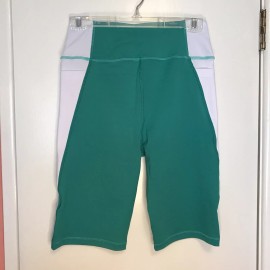 New York & Co Green & White Bike Cycling Athletic Yoga Shorts SMALL  NWT NY & CO