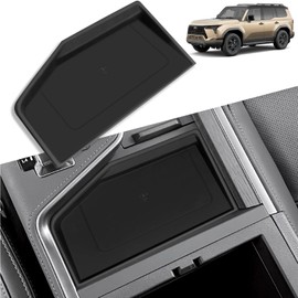 MOCHENT Center Console Wireless Charging Protective Mat for 2024 2025 Lexus GX 550 Accessories, Non-Slip Silicone Protection Pad Center Console Liner Interior Inserts Mat Black