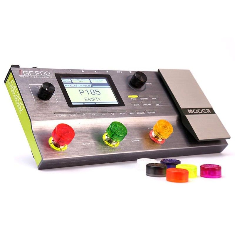 MOOER Red&Green Guitar Effects Pedal Footswitch Toppers