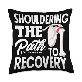 Road to Recovery Shoulder Surgery Support Throw Pillow