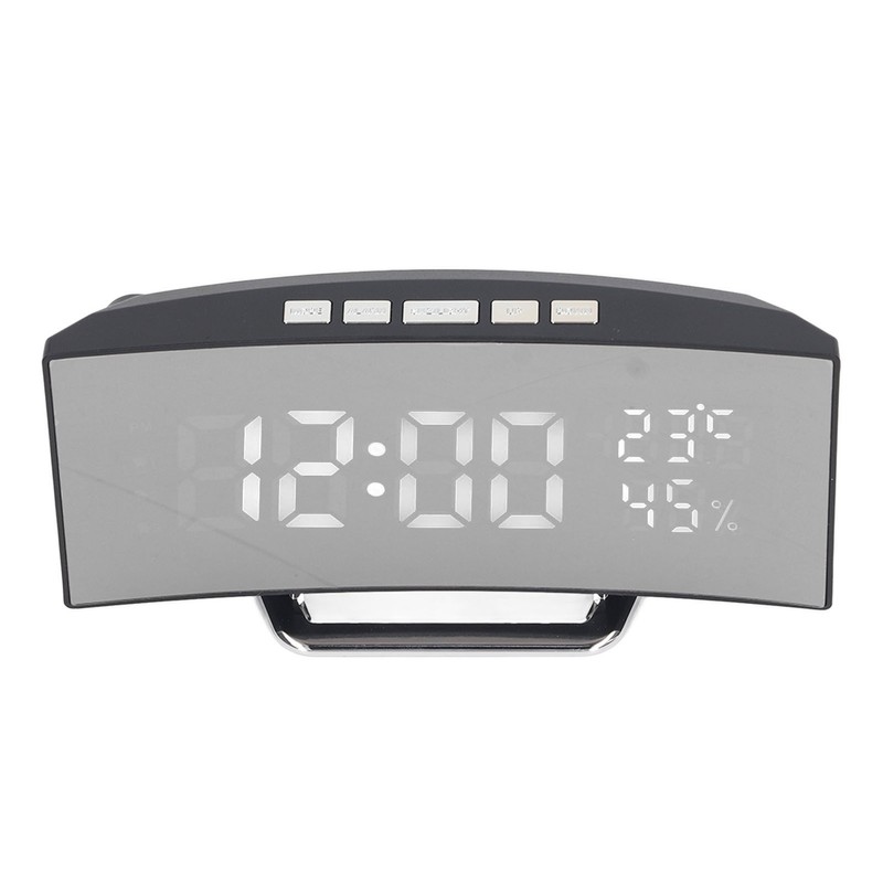 LED Digital Clock 3 Level Brightness Snooze USB Battery Powered