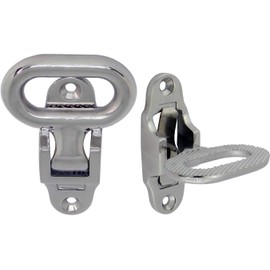 SeaLux Marine Side Mount Anti-Skid 316 Stainless Steel Folding Step for Boat, Truck, Mast, Transom (Large)