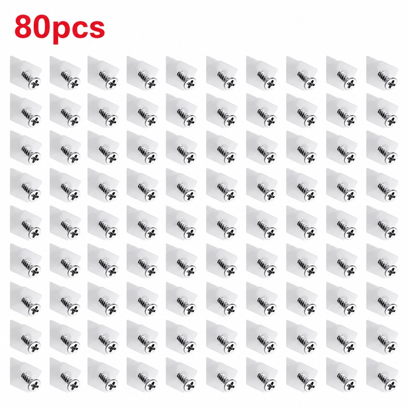 20/40/60/80/100pcs Drawer Wedge Supports with Screws – Plastic Bottom Support