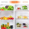 LotFancy Refrigerator Organizer Bins, 4 Pack,10x6x3 in, Clear Plastic Storage