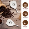 4 Pieces Coffee Spoon Rest and Spoon Small Teaspoon Holder