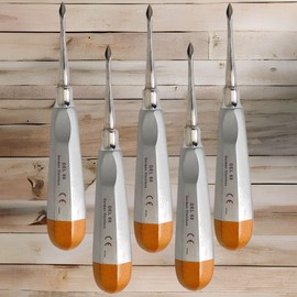 Spade Tip Dental Luxating Elevator Bernard Tooth Elevator Extractor Concave Set of 5 Each Premium Size 60 Straight- ArTLaB