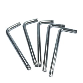 ZDingTech 5pcs T30 Torx Bit T30 Anti Tamper Proof Torx Star Key Bit Wrench,T30 torx key set,allen key drill bit set L-Shape,S2 Steel tamper proof torx bit set