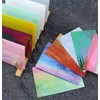 LITMIND 12 Sheets Iridescent Stained Glass Sheets, 4x6 inch Iridescent
