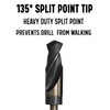 Drill America 1-1/2" Reduced Shank High Speed Steel Black &