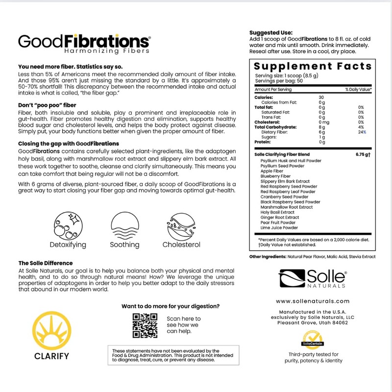 Solle Naturals Good Fibrations® Fiber Supplement