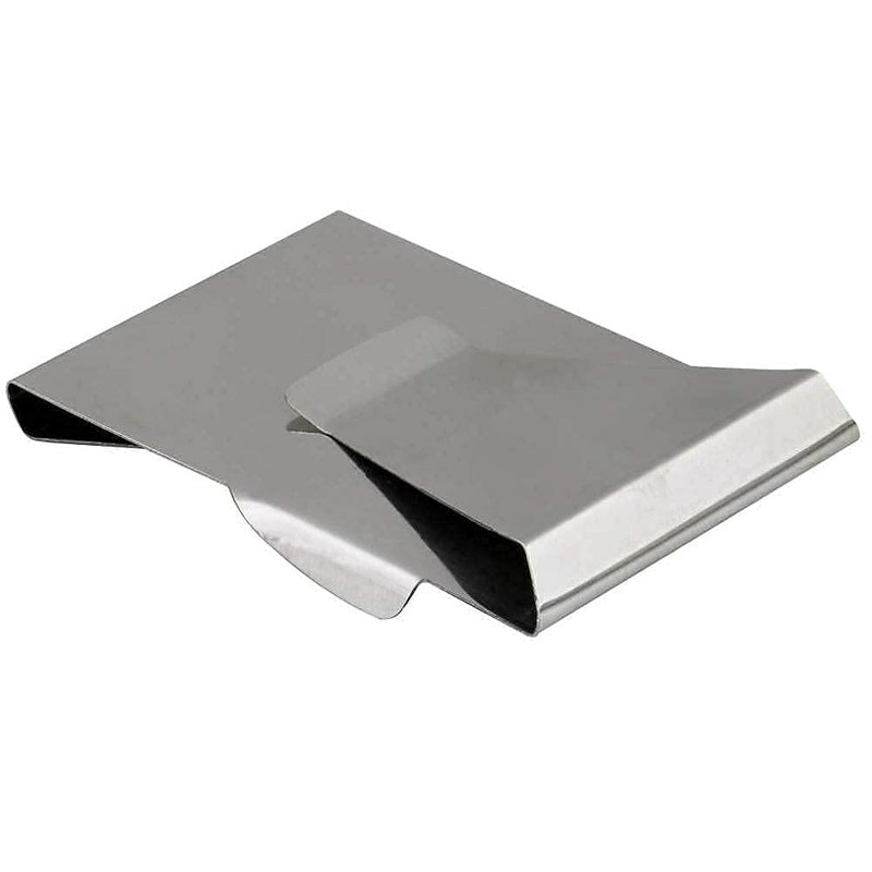 LEEMASING Slim Clip Double Sided Money Clip Credit Card Holder