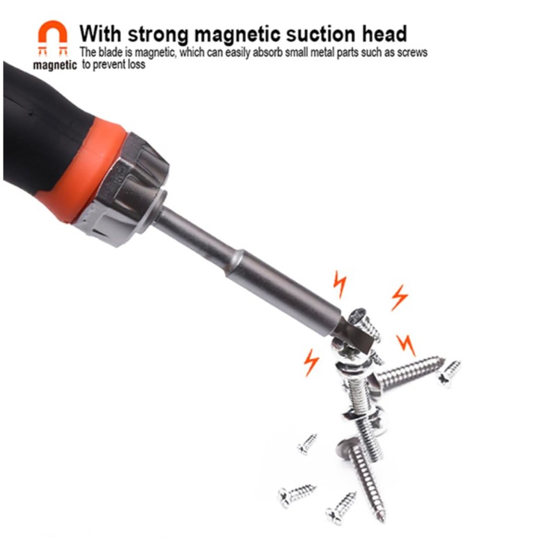 Edward Tools 38 Piece Ratchet Screwdriver Set - Easy Ratchet
